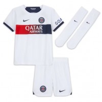 Camiseta Paris Saint-Germain Ousmane Dembele #10 Visitante Equipación para niños 2023-24 manga corta (+ pantalones cortos)